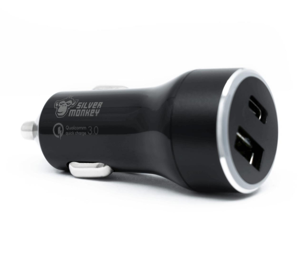 Silver Monkey Ładowarka samochodowa USB-C, 3A, PD, QC 3.0 - 487142 - zdjęcie 3